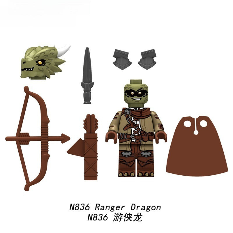 N833-836 medieval castle series Dragon Knight minifigs