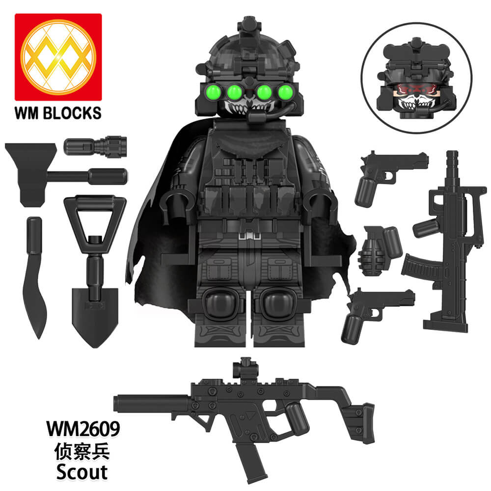 WM6169 Military Series Commando Minifigs