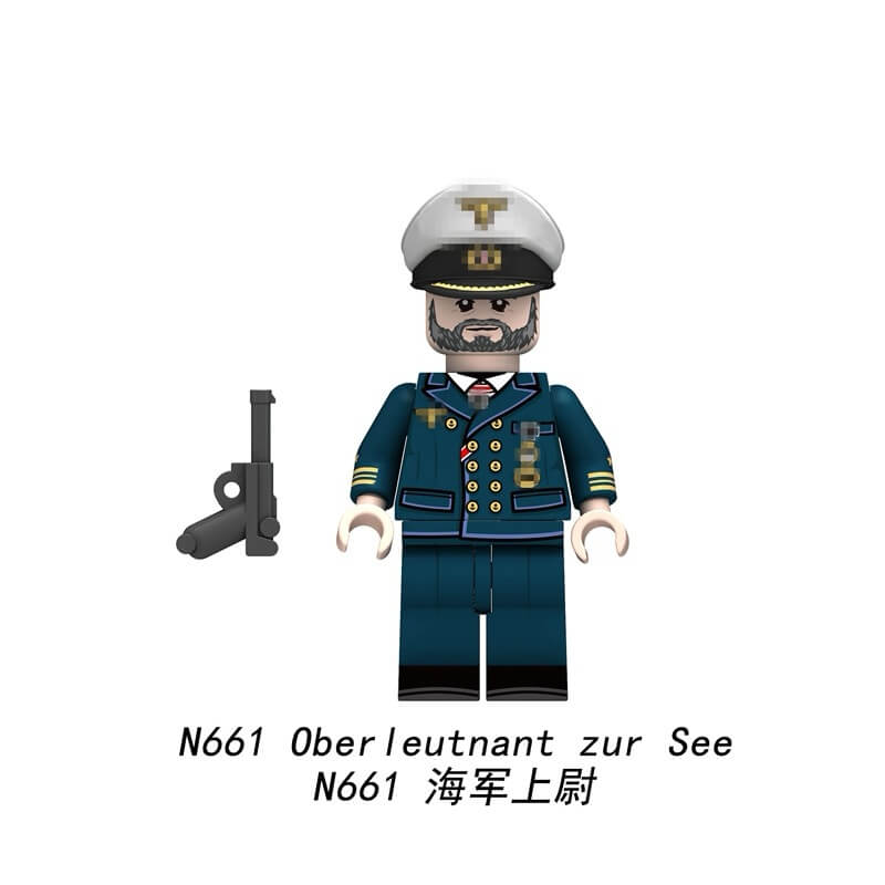 N661-N666 Navy Soldier Minifigs – INGBRICKS