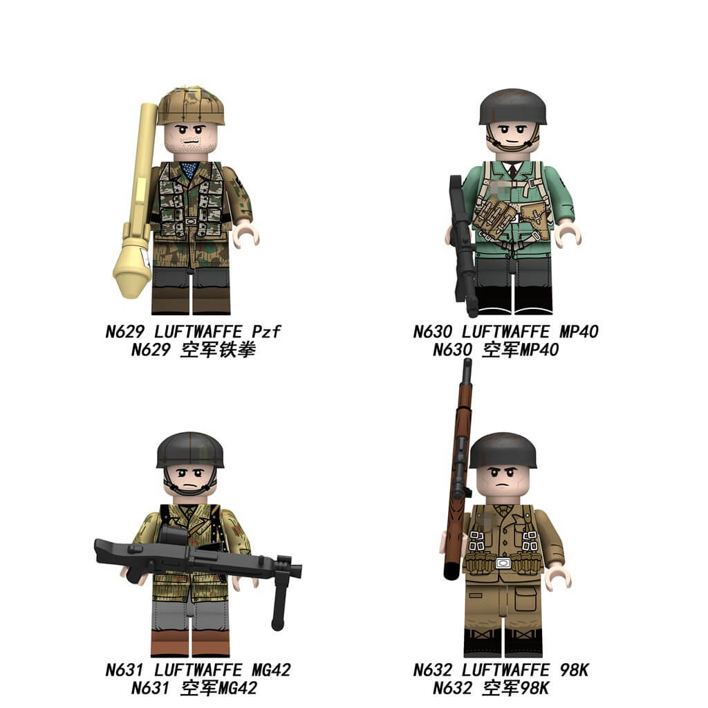 N629-N632 LUFTWAFFE Minifigs