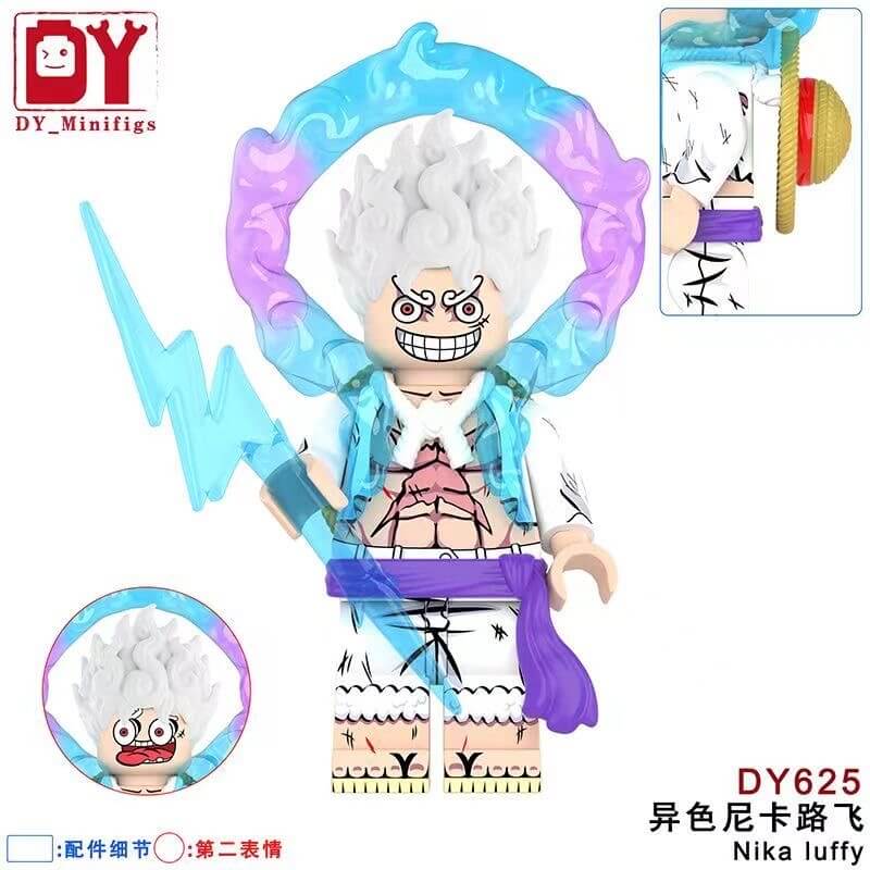 DY624 DY625 One Piece Nika Luffy Minifig