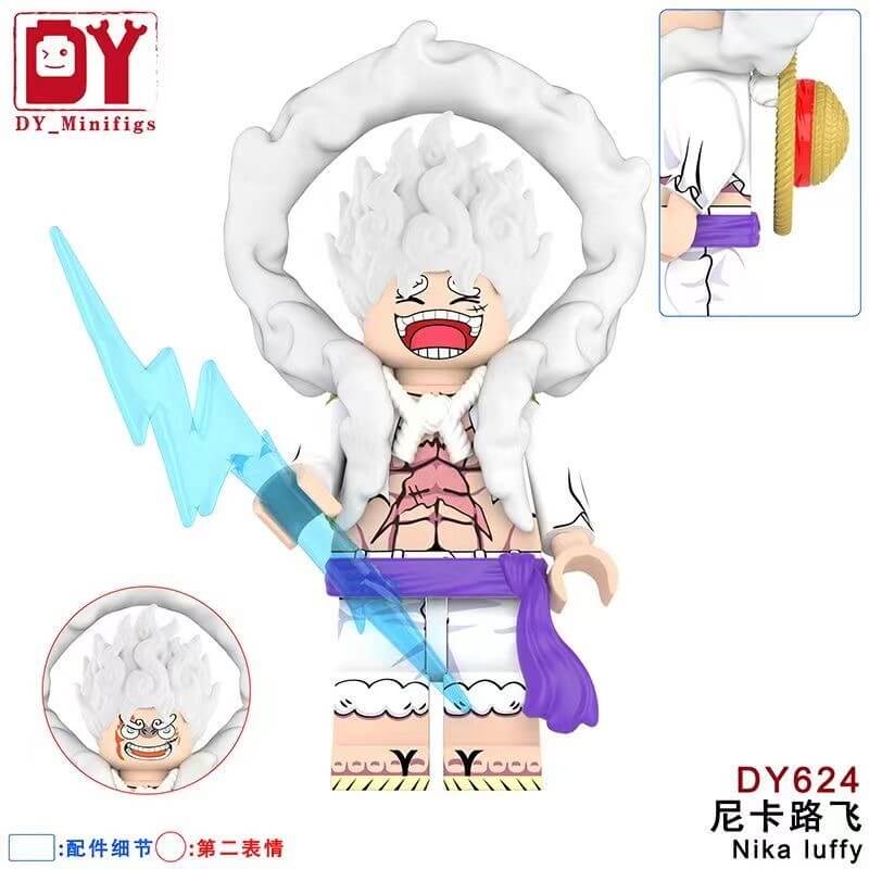 DY624 DY625 One Piece Nika Luffy Minifig