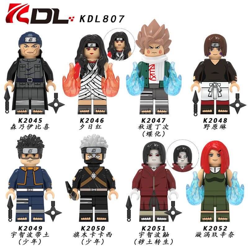KDL807 Naruto Hatake Kakashi Uchiha Obito Minifigs