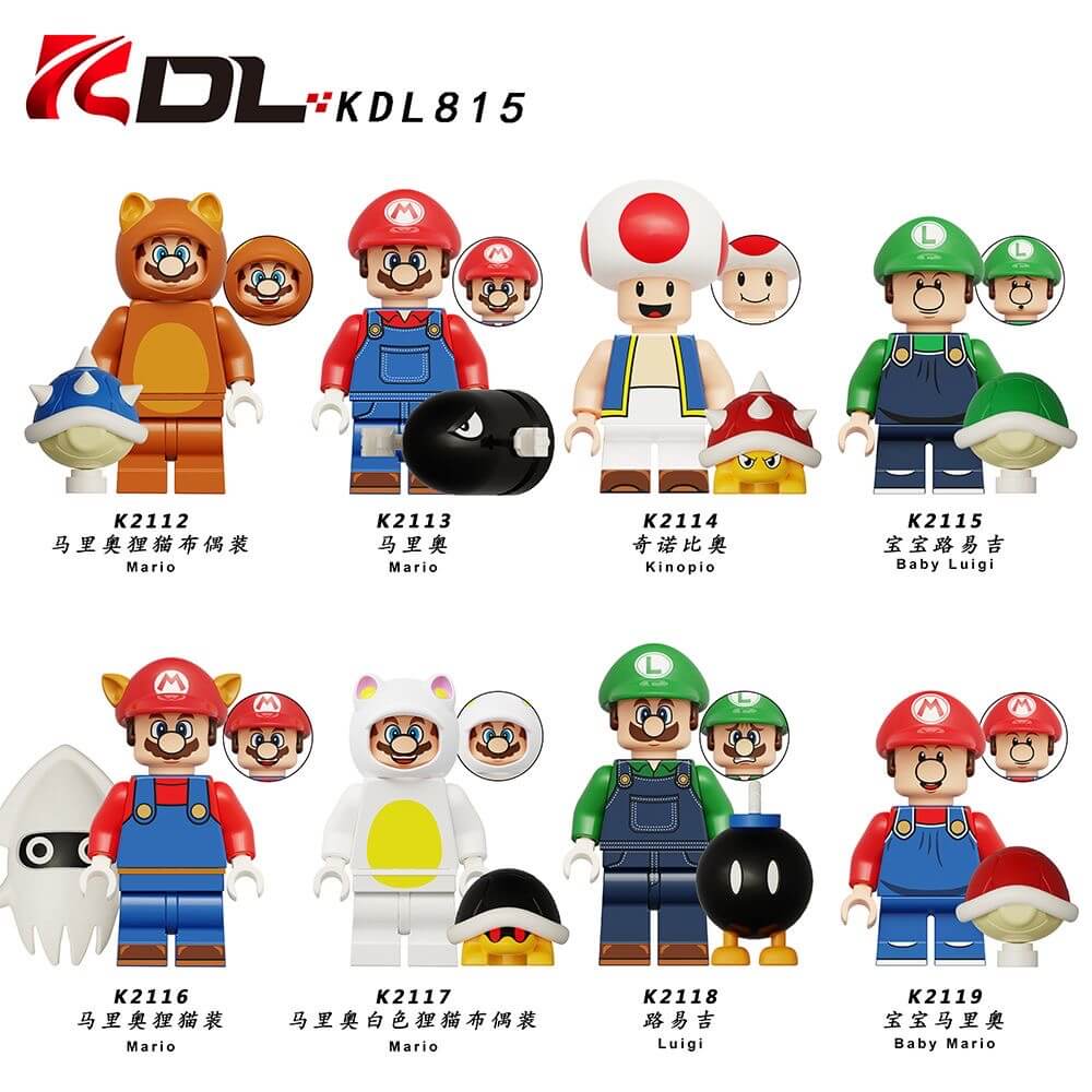 KDL815 Mario minifigures