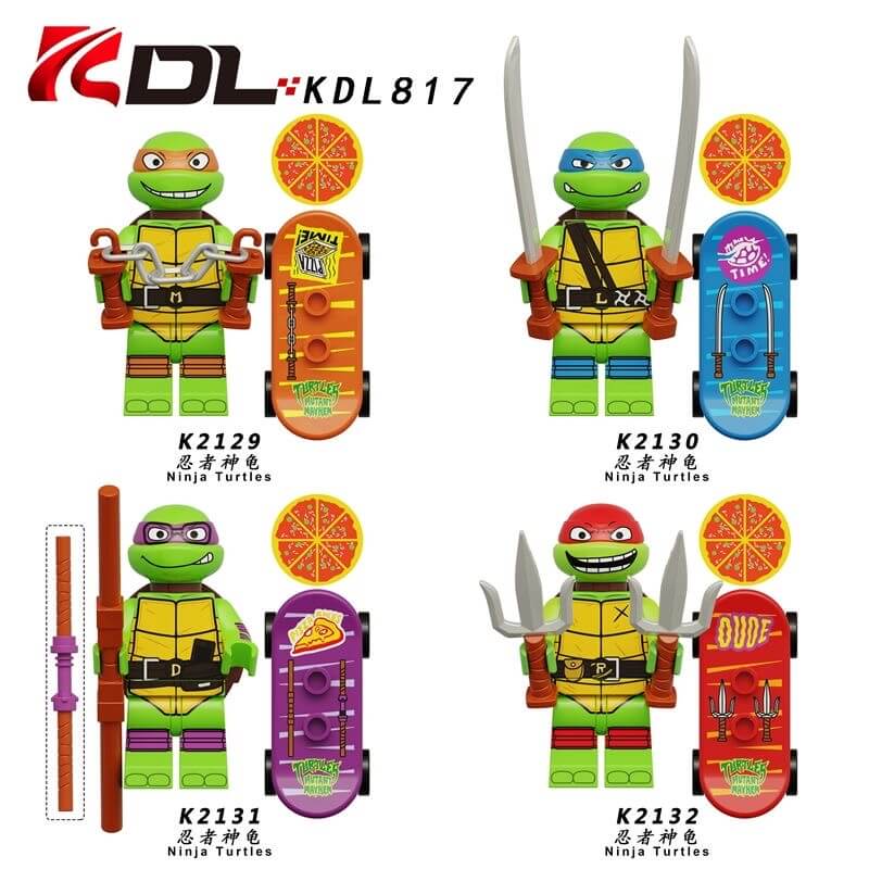 KDL817 Teenage Mutant Ninja Turtles Minifigs – INGBRICKS