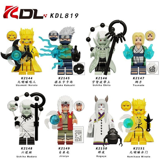 KDL819 Naruto Uchiha Obito Tsunade Minifigs
