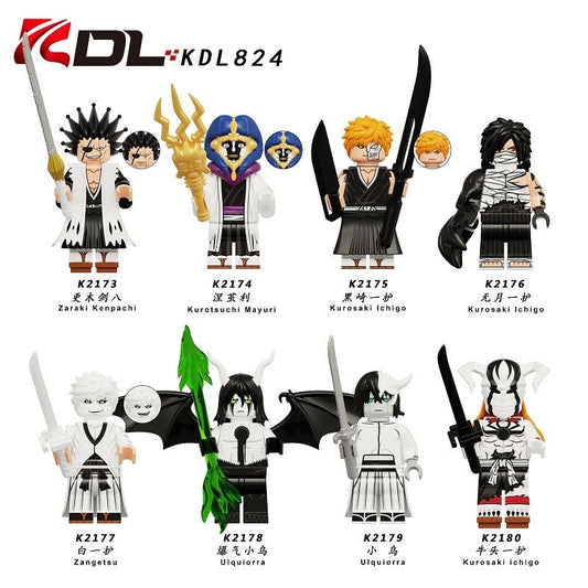KDL824 BLEACH Zaraki Kenpachi Kurosaki Ichigo Minifigs