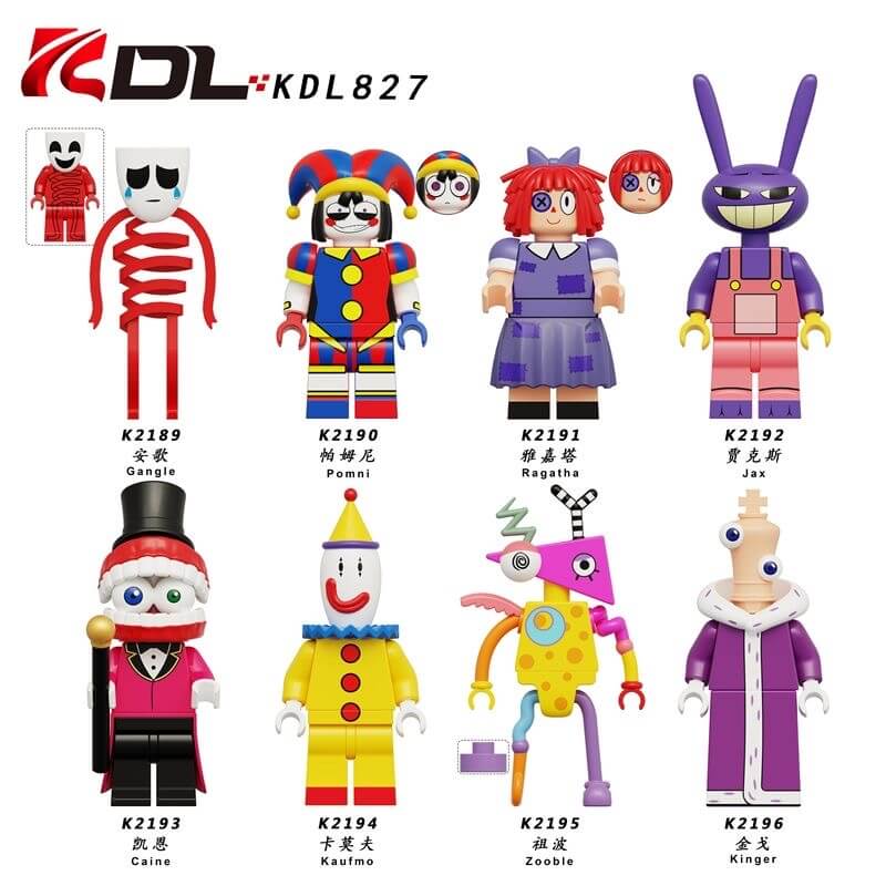 KDL827 Magic Numbers Circus Pamni Minifigs