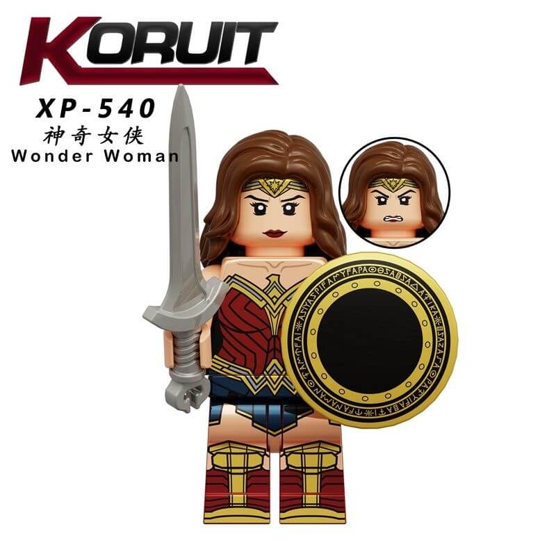 KT1071 DC Comics Super Hero Mini Figures Wonder Woman Flash Superman Minifigs