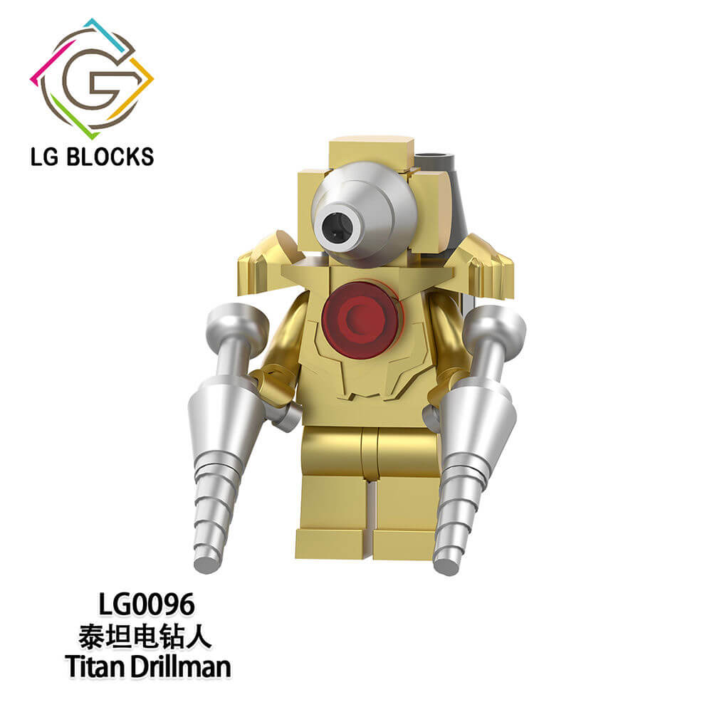 LG1014 Super Titan Monitor Drill Man Minifigs