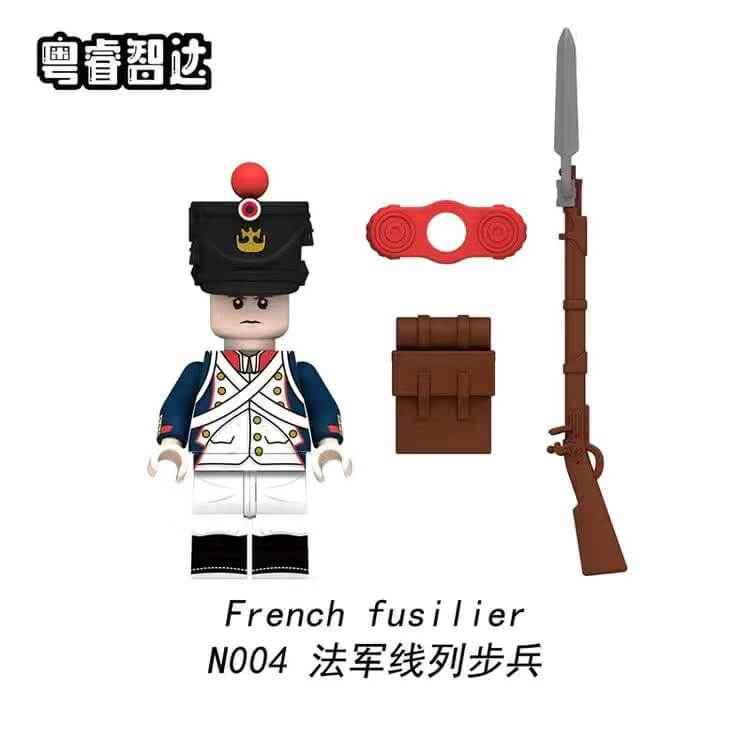 N004-008 Napoleonic Wars French Line Infantry Cuirassiers Dragoons Minifigs