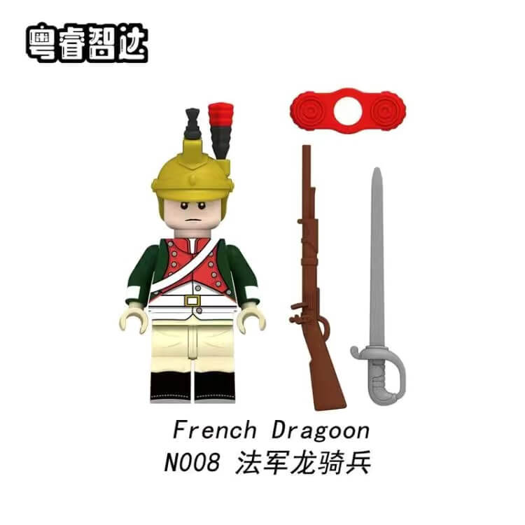 N004-008 Napoleonic Wars French Line Infantry Cuirassiers Dragoons Minifigs