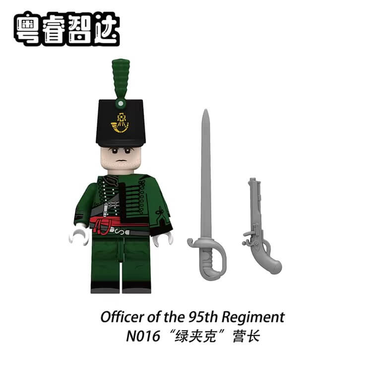 N013-016 Napoleonic Wars French Infantry Battalion Commander Highland Regiment Minifigs