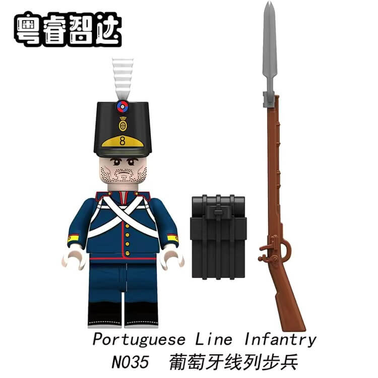 N033-036 Napoleonic Wars KGL Line Infantry French Engineers Minifigs