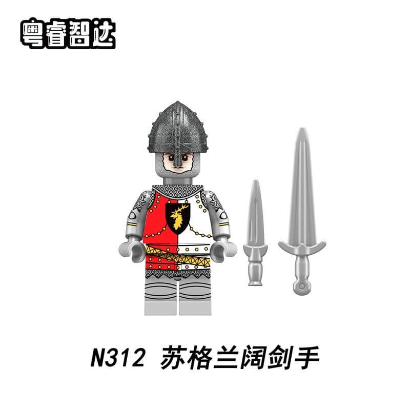 N309-312 English Civil War Wars of the Roses Soldiers Minifigs