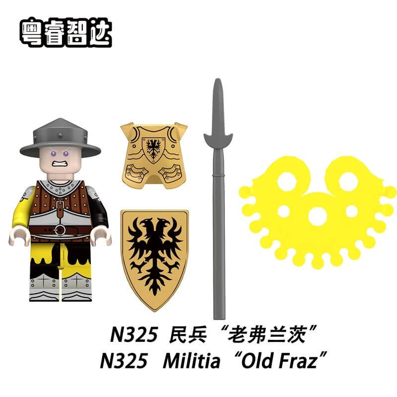 N322-325 Medieval War Militia Minifigs