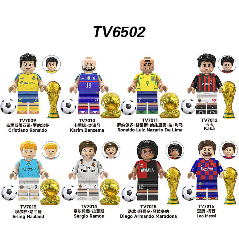 TV6502 Football Players Minifigs Ramos Haaland