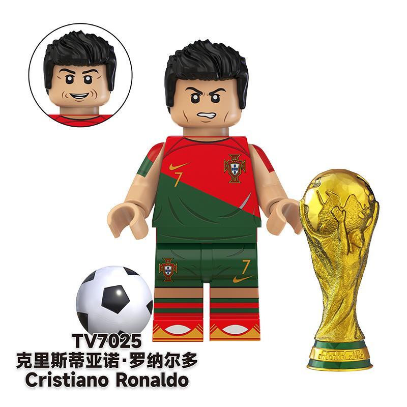 TV6504 Football Players Minifigs Ronaldo Kaka Neymar