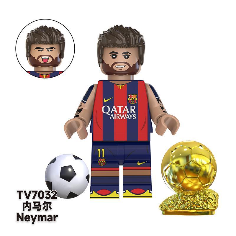 TV6504 Football Players Minifigs Ronaldo Kaka Neymar