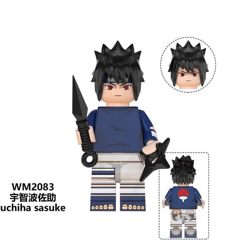 WM6105 Naruto Sasuke Uchiha  Hatake Kakashi Minifigs