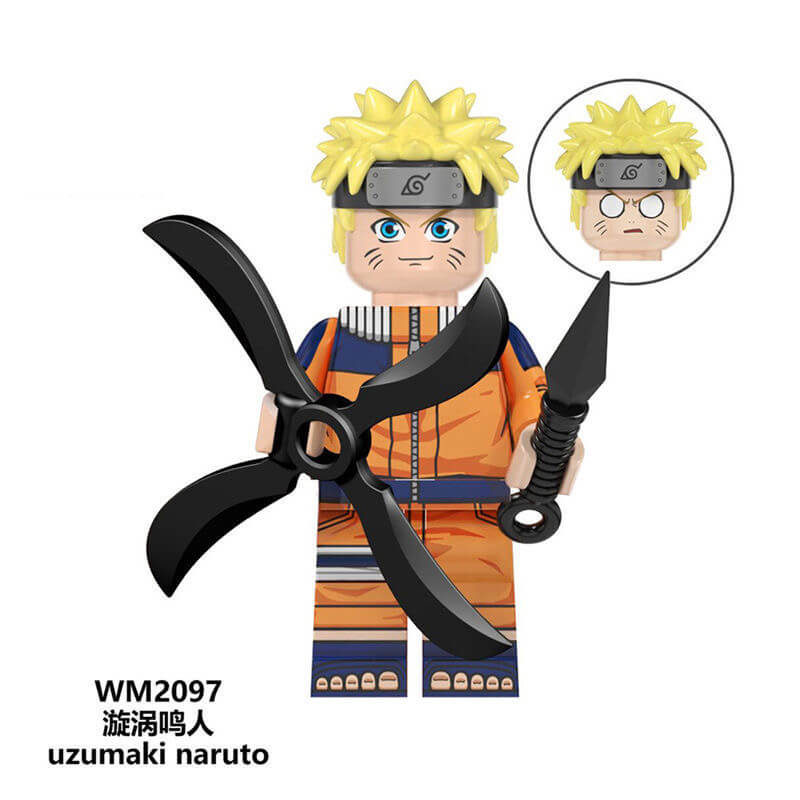 WM6107 Naruto Uzumaki Naruto Jiraiya Minifigs