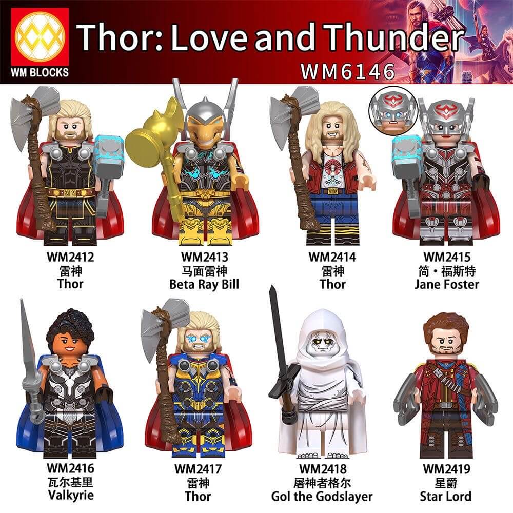 WM6146 Horse-Faced Thundergod Star-Lord Minifigs