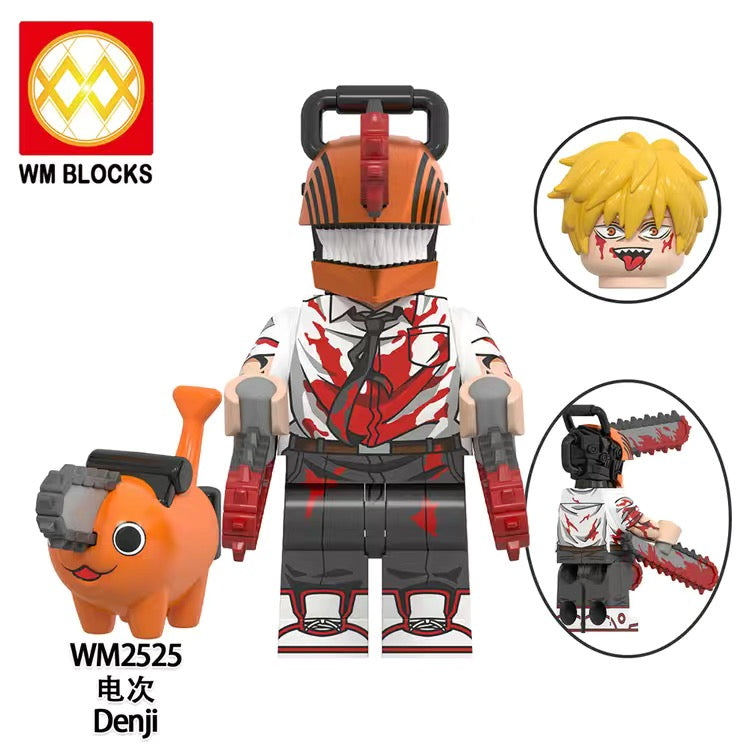 WM6159 Chainsaw Man Denji Makima Minifigs