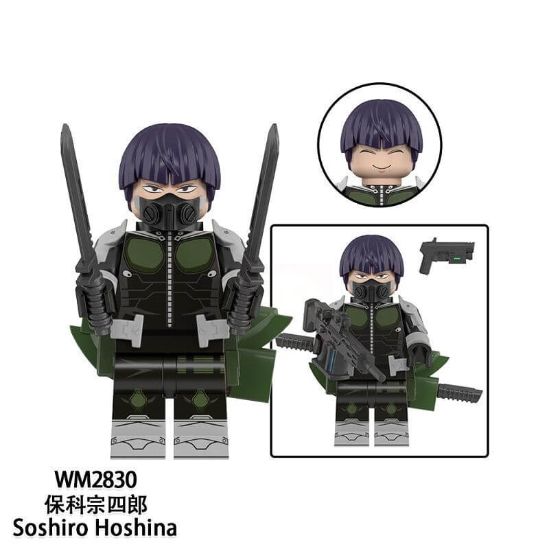 WM6197 Monster No. 8 Hibino Kafka minifigs