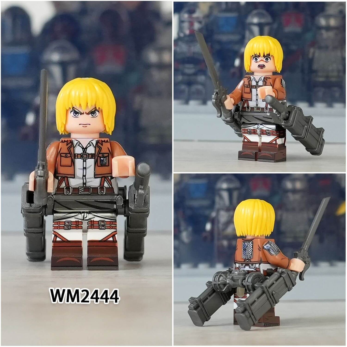 WM6148 Attack on Titan Levi Mikasa Eren Minifigs