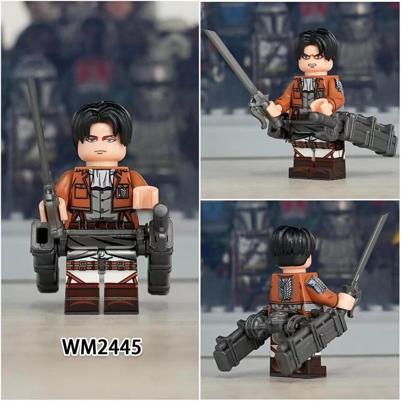 WM6148 Attack on Titan Levi Mikasa Eren Minifigs