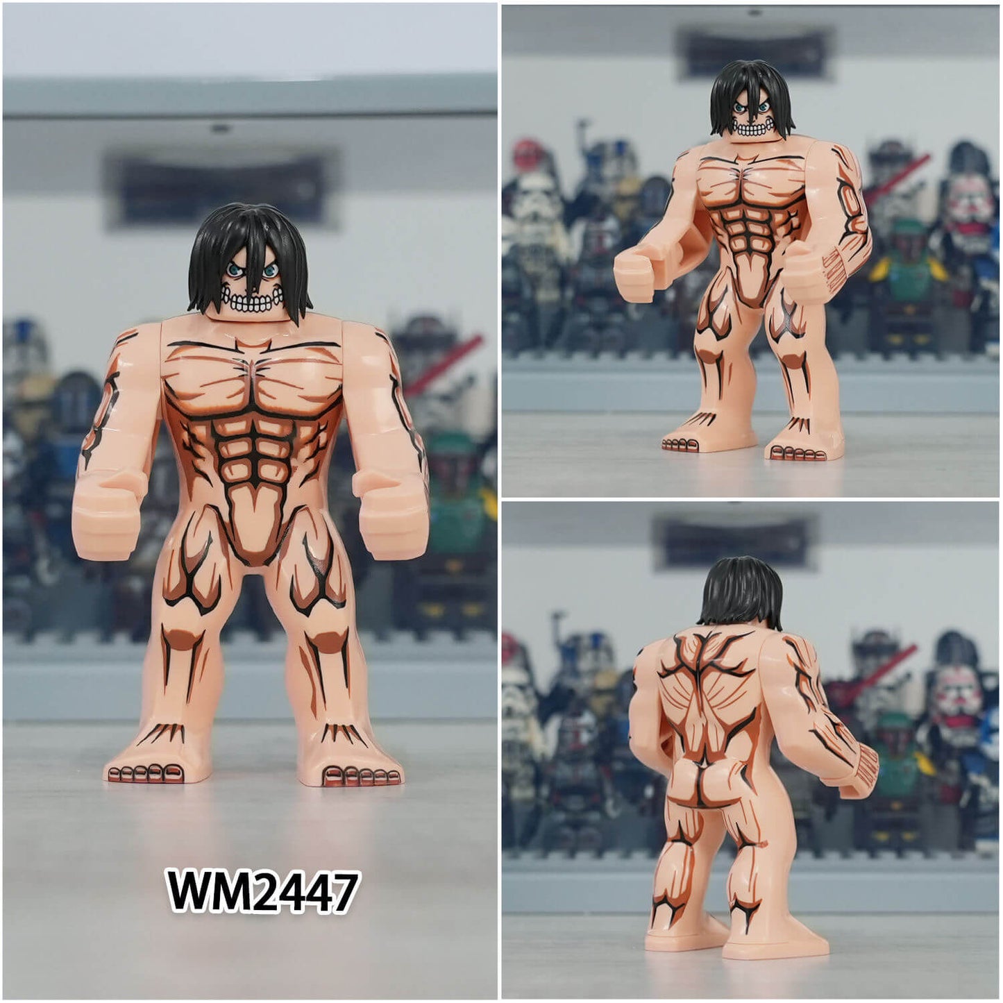 WM6148 Attack on Titan Levi Mikasa Eren Minifigs