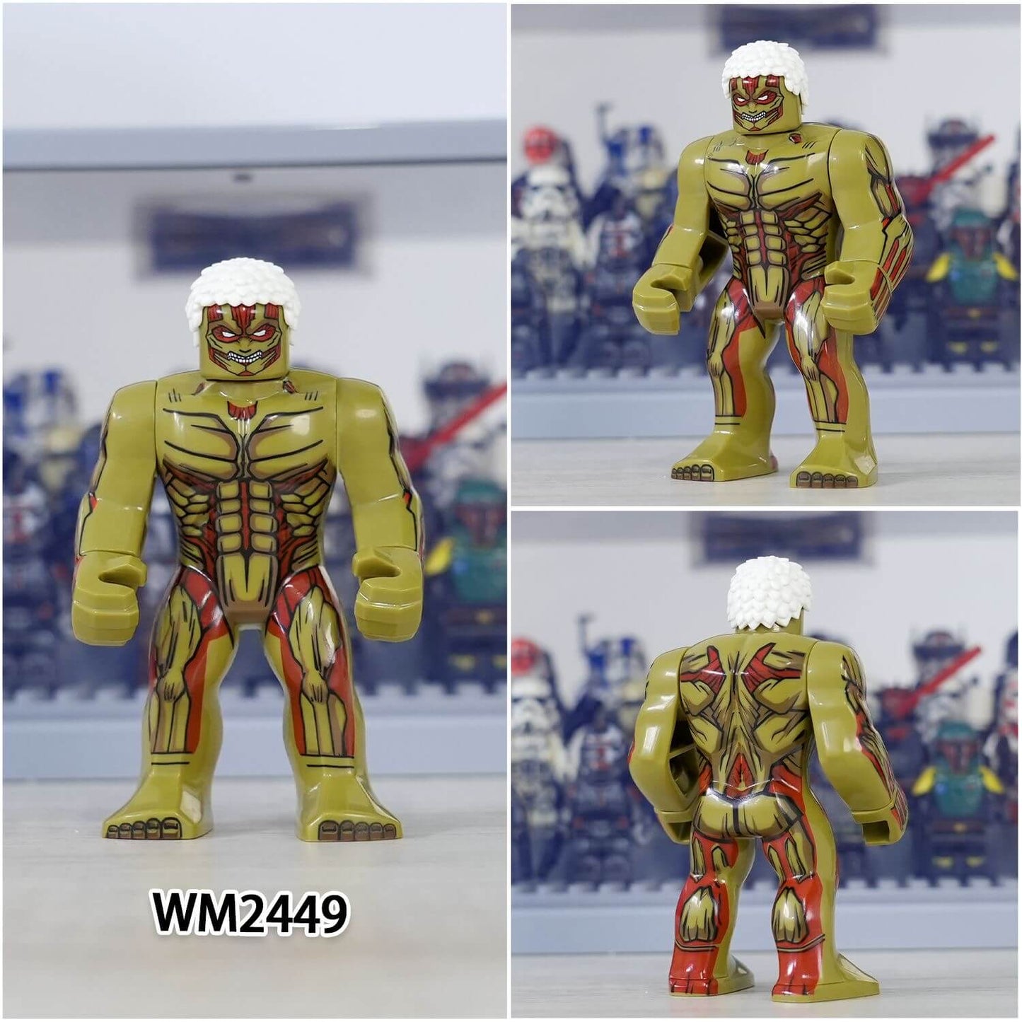 WM6148 Attack on Titan Levi Mikasa Eren Minifigs
