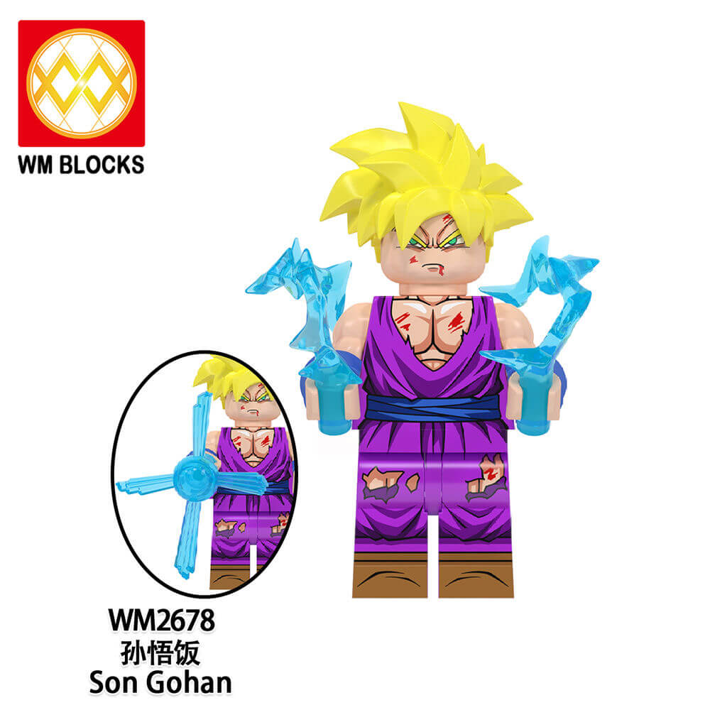 WM6178 Dragon Ball Turtle Master Black Goku Minifigs