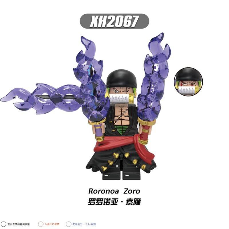 X0356 One Piece Roronoa Zoro Nico Robin minifigs