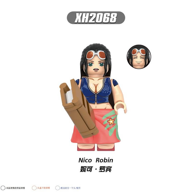 X0356 One Piece Roronoa Zoro Nico Robin minifigs