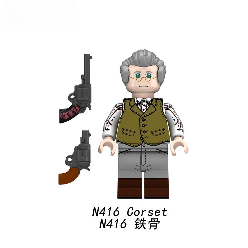 N409-416 American Western Cowboy minifigs