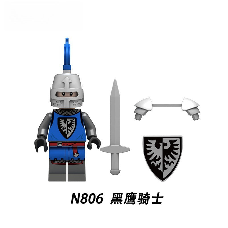 N805-808  Medieval Castle Series Knight Minifigs