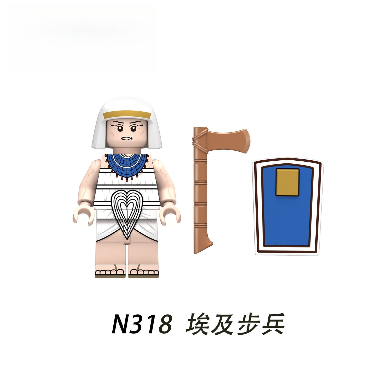 N313-320 Egypt series Nubian tribe Egyptian warriors minifigs