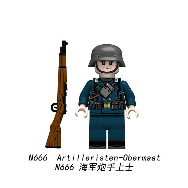N661-N666 Navy Soldier Minifigs