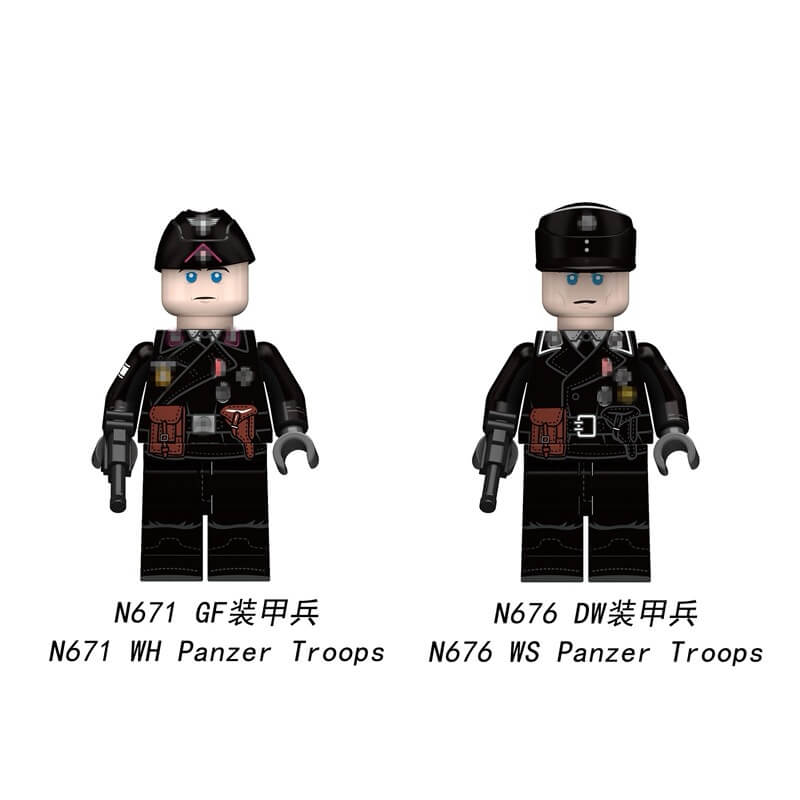 N671-N676 Panzer Troops minifigs