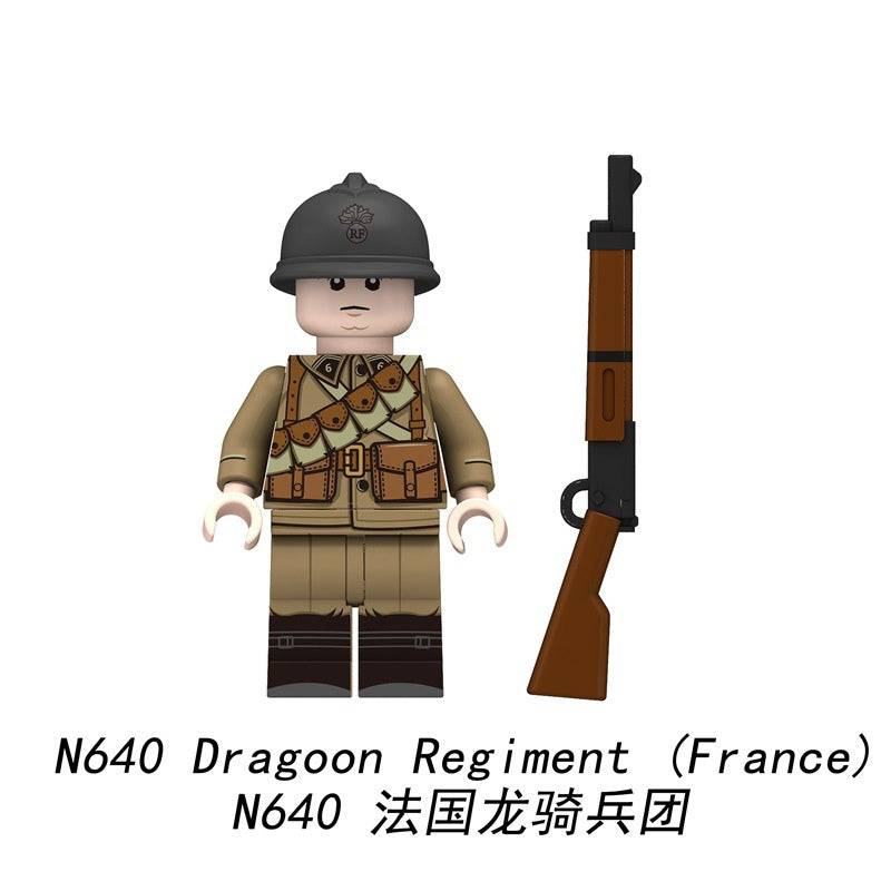 N637-N640 French Infantry Minifigs