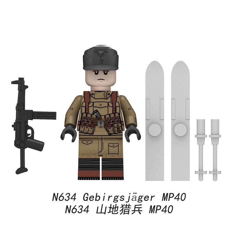 N633-N636 Gebirgsjäger Minifigs