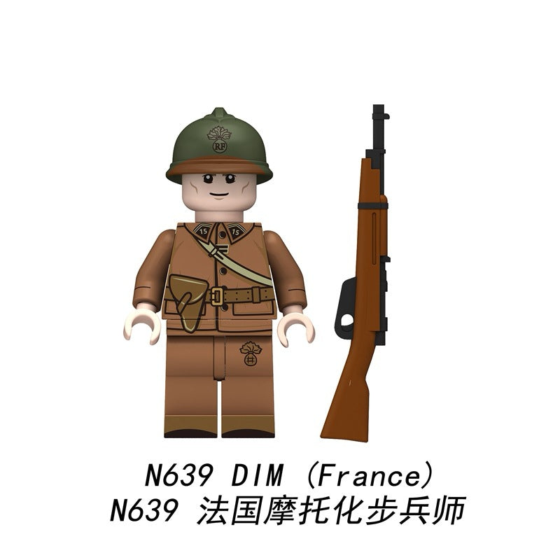 N637-N640 French Infantry Minifigs