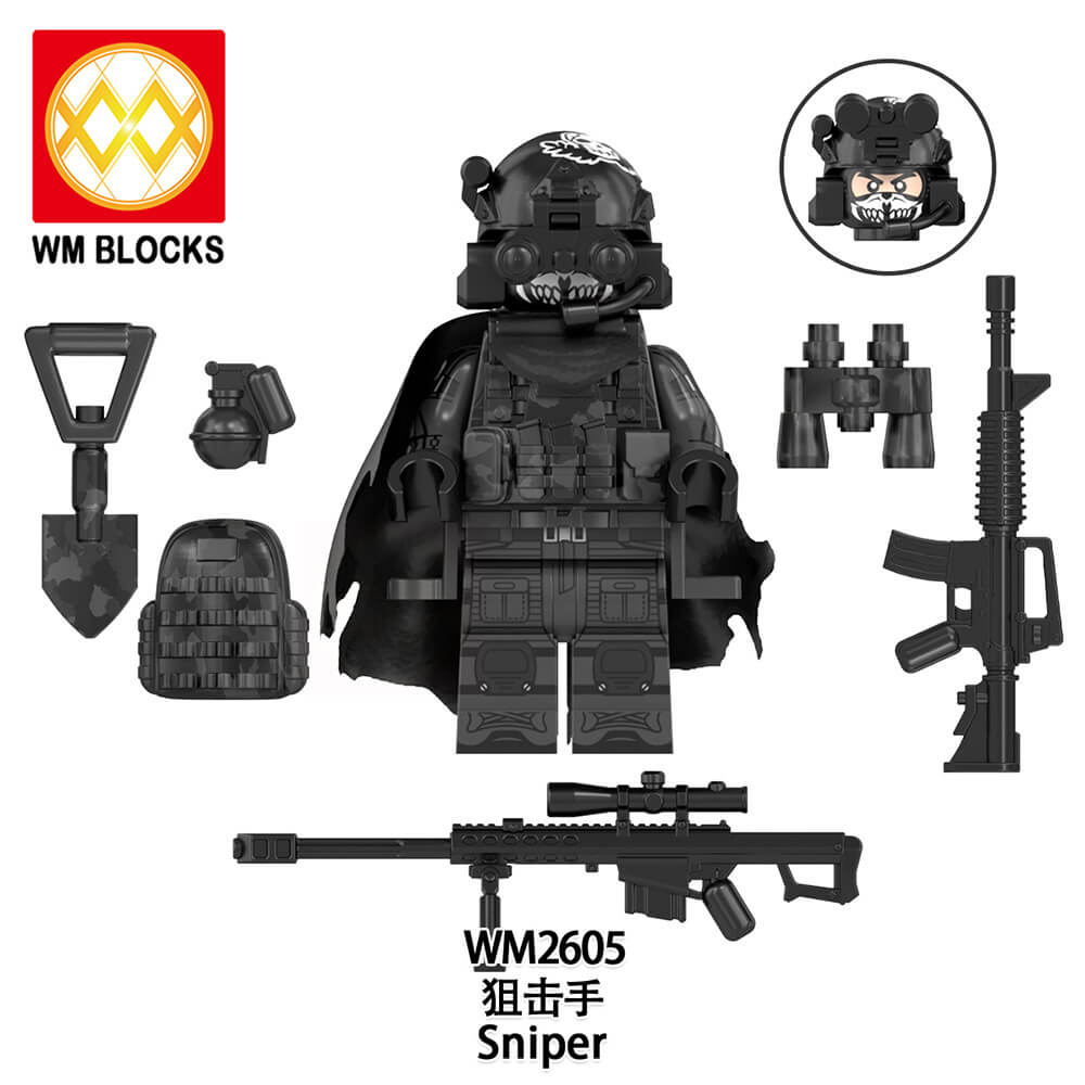 WM6169 Military Series Commando Minifigs