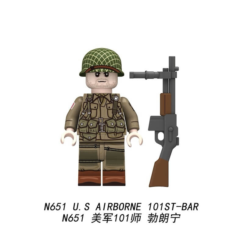 N651-656 US Army 101st Division Minifigs
