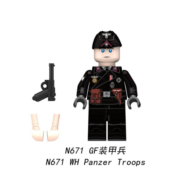 N671-N676 Panzer Troops minifigs