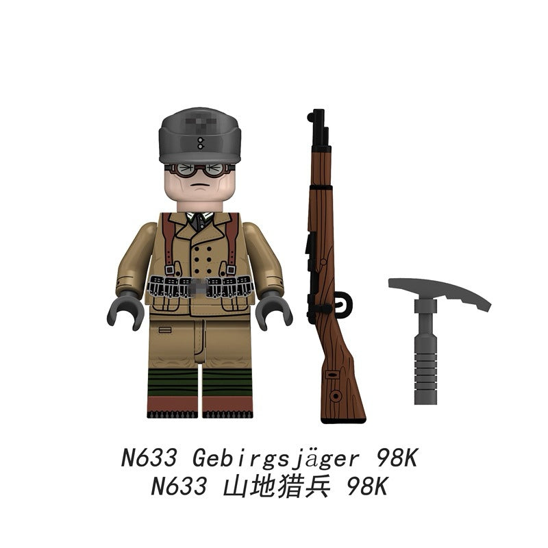 N633-N636 Gebirgsjäger Minifigs