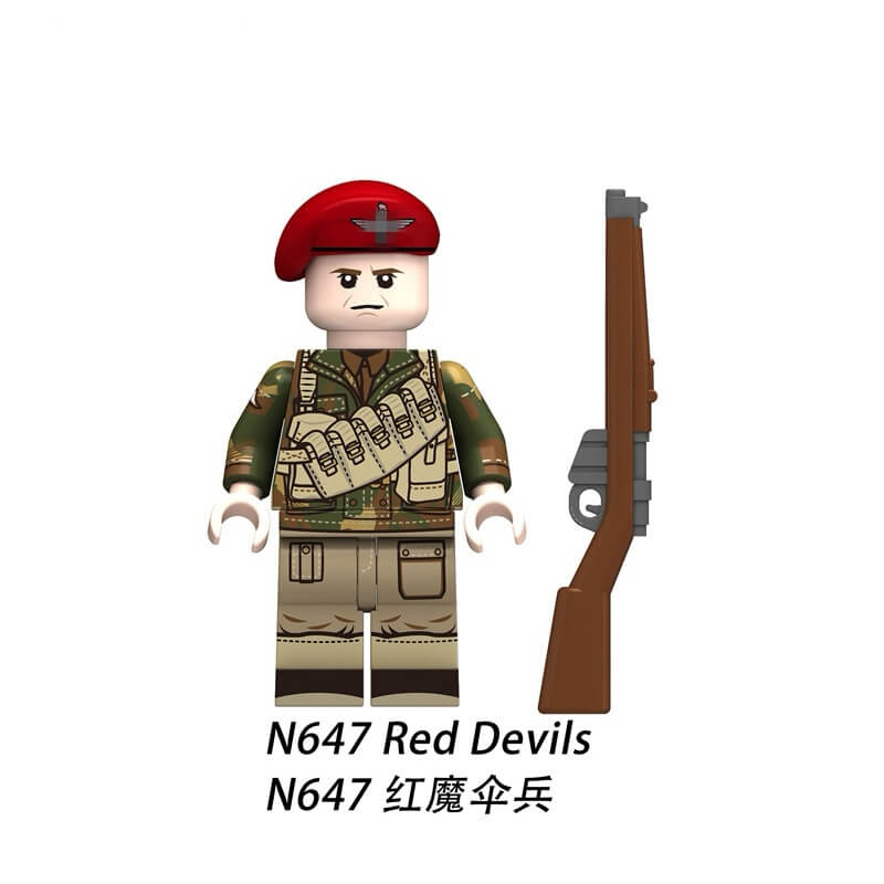 N645-650 British Red Devils Minifigs