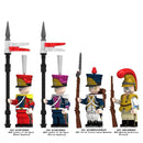 N049-N052 Napoleonic Wars Lancers of the Guard Minifigs