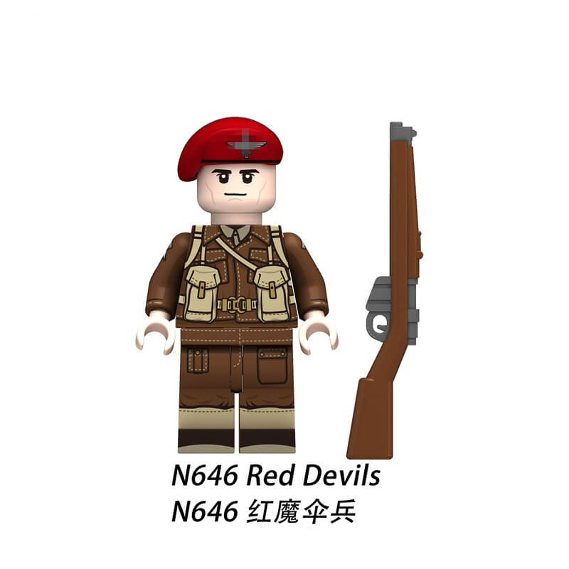 N645-650 British Red Devils Minifigs